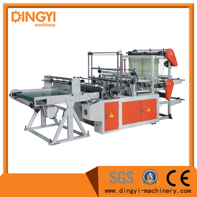 Two Layer Four Lines T-Shirt Bag Making Machine