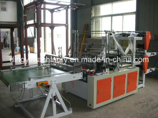 Two Layer Four Lines T-Shirt Bag Making Machine